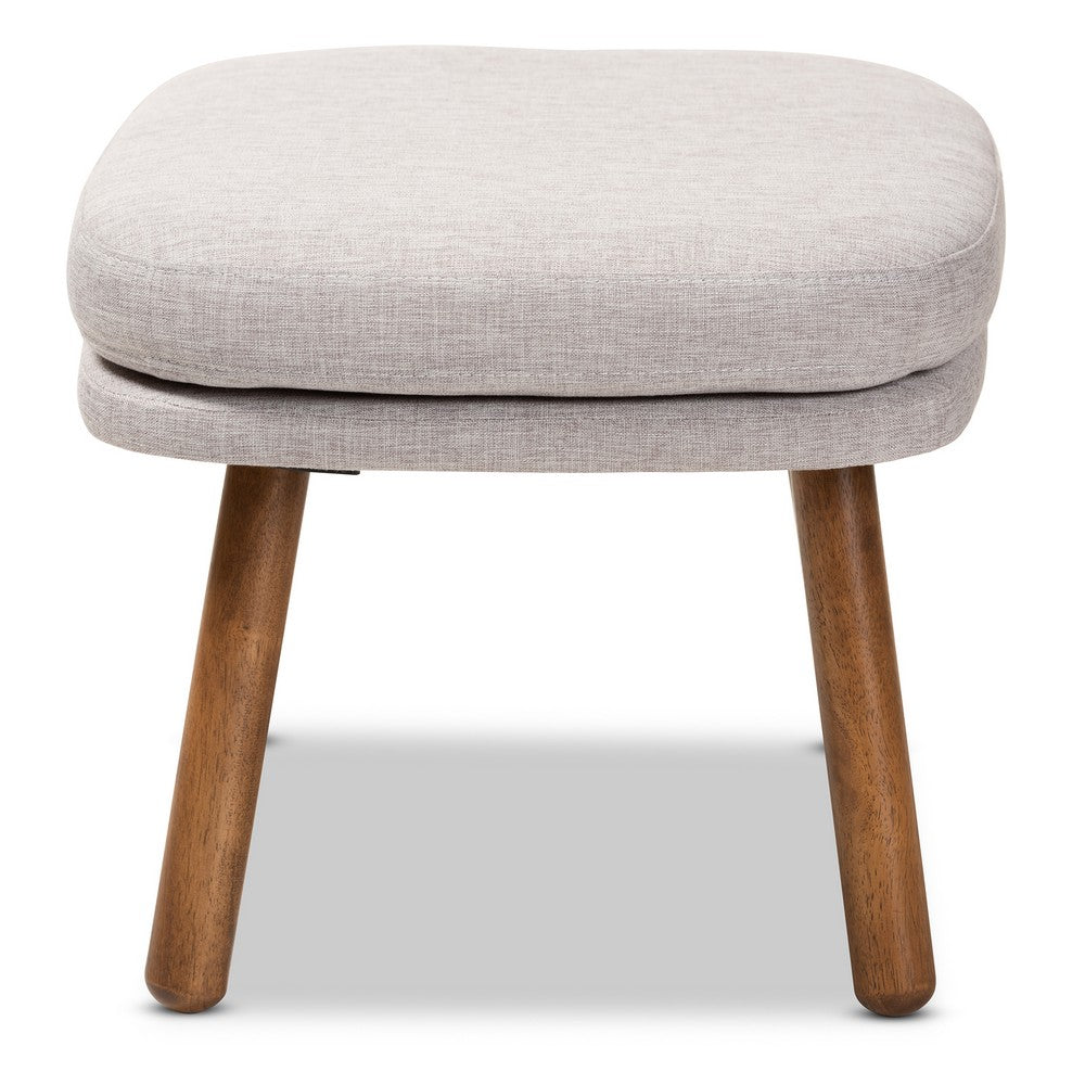 Baxton Studio - Lovise Footstool in Greyish Beige - BBT5342-Greyish Beige view 3