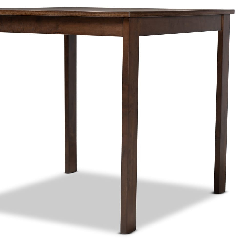 Baxton Studio - Lovy Dining Set in Gray - Lovy Dining Set-Grey/Dark Walnut view 3