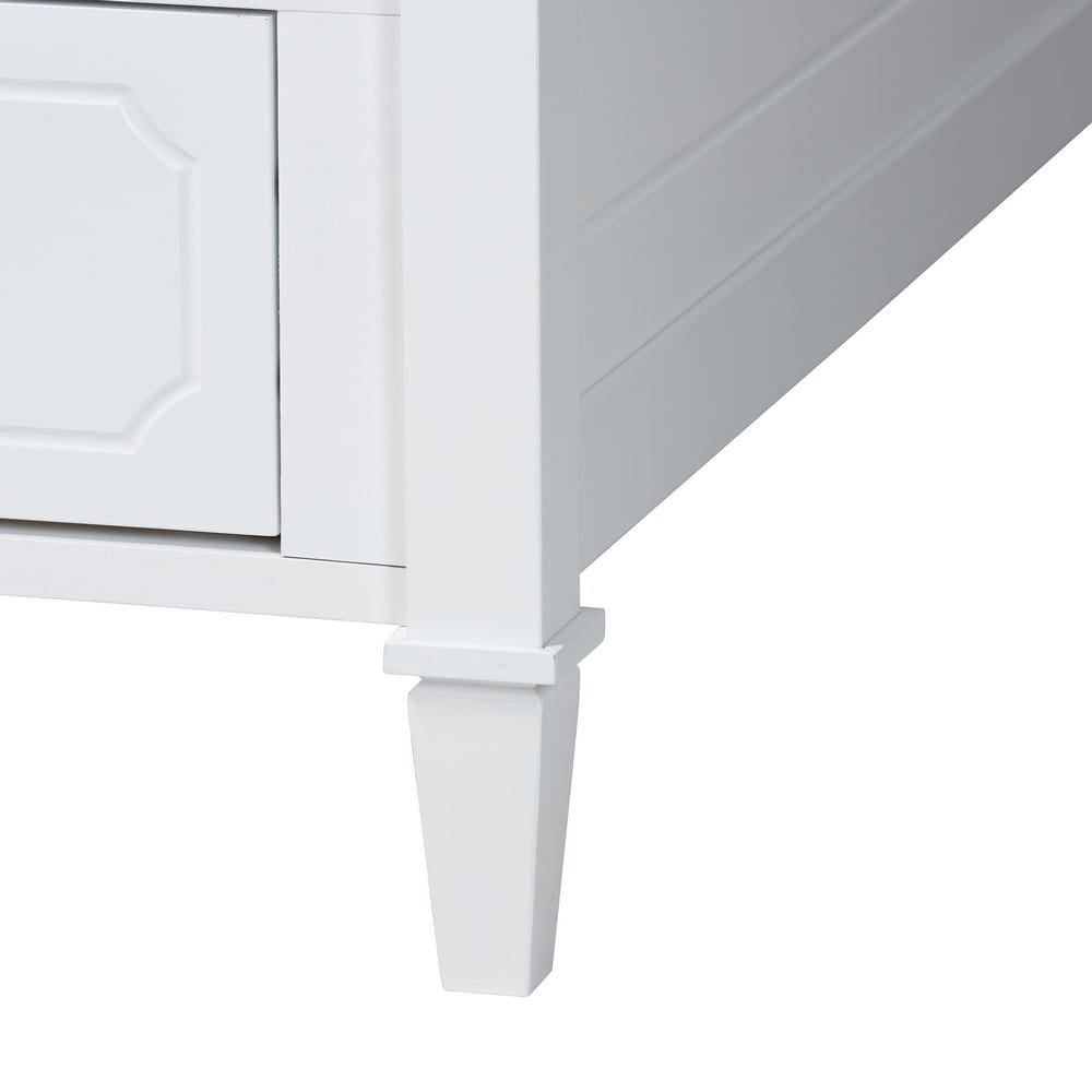 Baxton Studio - Lowri Twin Size Daybed in White/Gold - Lowri-White-Daybed-3DW-Twin view 7