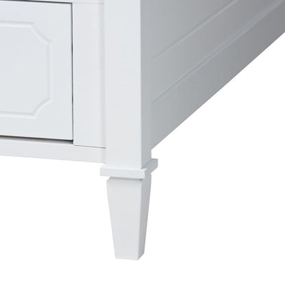 Baxton Studio - Lowri Twin Size Daybed in White/Gold - Lowri-White-Daybed-3DW-Twin view 7