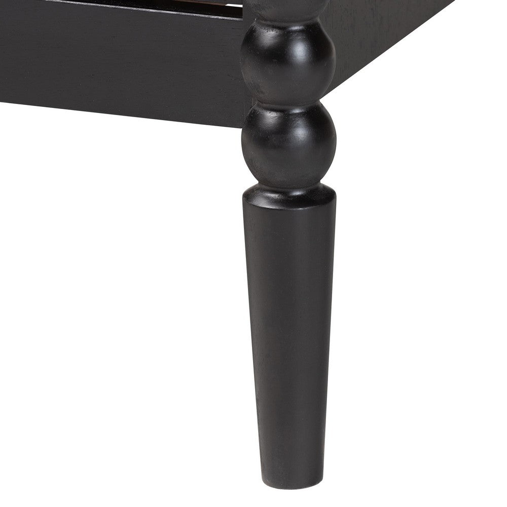 Baxton Studio - Lucera Chest in Black - MG9011-Black-4DW-Chest view 6