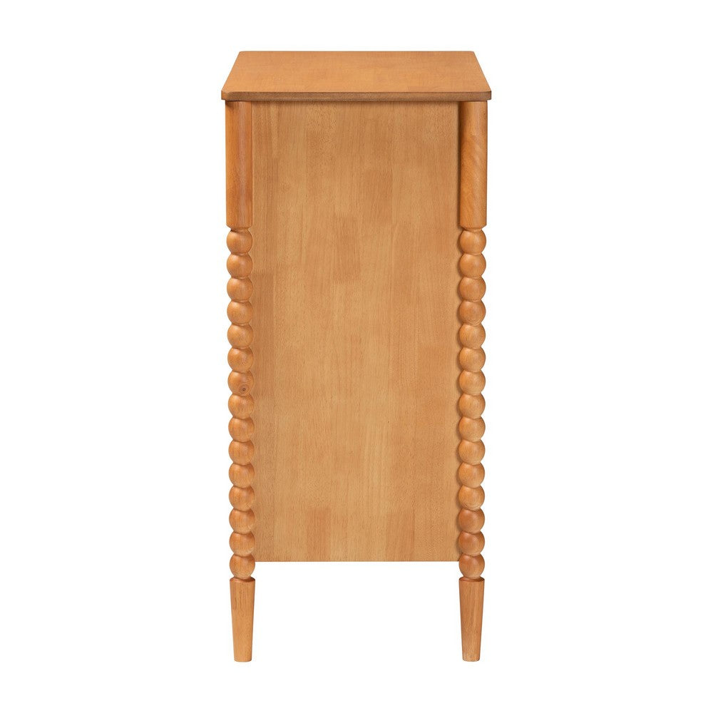 Baxton Studio - Lucera Chest in Oak Brown - MG9011-NT Oak-4DW-Chest view 4