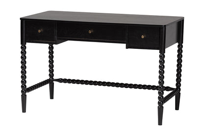 Baxton Studio - Lucera Desk - MG9011-4-Black-Writing Desk view 1