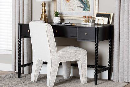 Baxton Studio - Lucera Desk - MG9011-4-Black-Writing Desk view 2