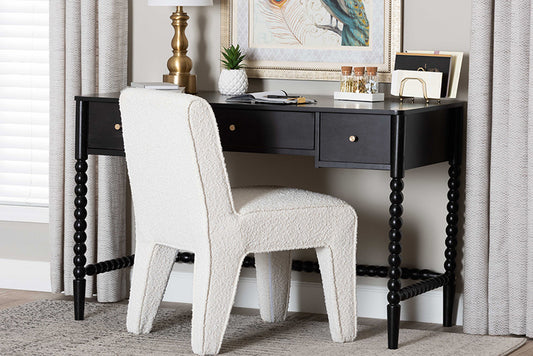 Baxton Studio - Lucera Desk - MG9011-4-Black-Writing Desk view 2