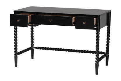 Baxton Studio - Lucera Desk - MG9011-4-Black-Writing Desk view 3