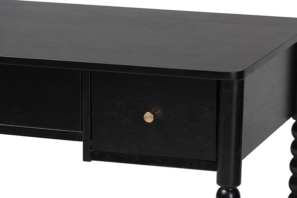 Baxton Studio - Lucera Desk - MG9011-4-Black-Writing Desk view 7