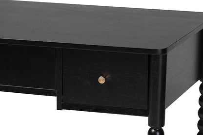 Baxton Studio - Lucera Desk - MG9011-4-Black-Writing Desk view 7
