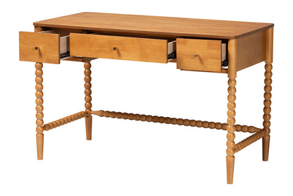 Baxton Studio - Lucera Desk - MG9011-4-NT Oak-Writing Desk view 3