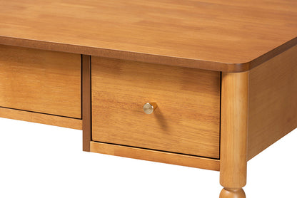 Baxton Studio - Lucera Desk - MG9011-4-NT Oak-Writing Desk view 7