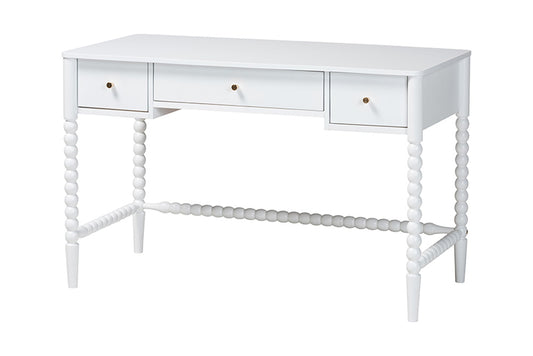Baxton Studio - Lucera Desk - MG9011-4-White-Writing Desk view 1
