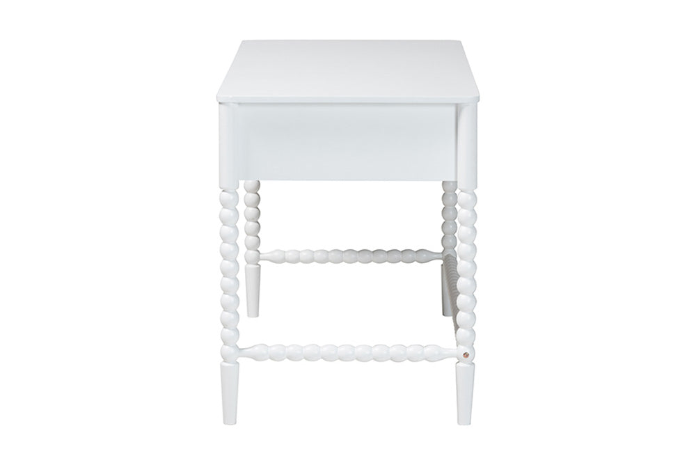 Baxton Studio - Lucera Desk - MG9011-4-White-Writing Desk view 5