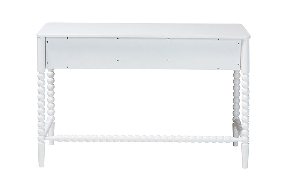 Baxton Studio - Lucera Desk - MG9011-4-White-Writing Desk view 6