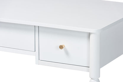 Baxton Studio - Lucera Desk - MG9011-4-White-Writing Desk view 7