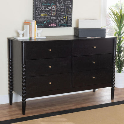 Baxton Studio - Lucera Dresser in Black - MG9011-Black-6DW-Dresser view 9