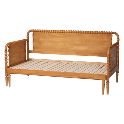 Baxton Studio - Lucera Expandable Daybed in Oak Brown - MG0110-5-NTOak-Twin to King-Daybed view 4