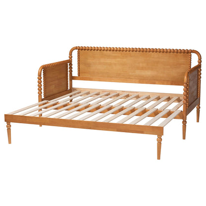 Baxton Studio - Lucera Expandable Daybed in Oak Brown - MG0110-5-NTOak-Twin to King-Daybed view 5