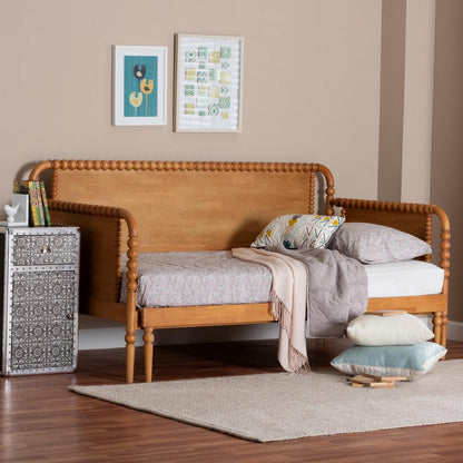 Baxton Studio - Lucera Expandable Daybed in Oak Brown - MG0110-5-NTOak-Twin to King-Daybed view 9