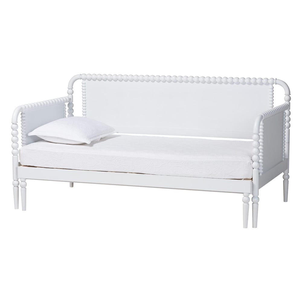 Baxton Studio - Lucera Expandable Daybed in White - MG0110-5-White-Twin to King-Daybed view 1