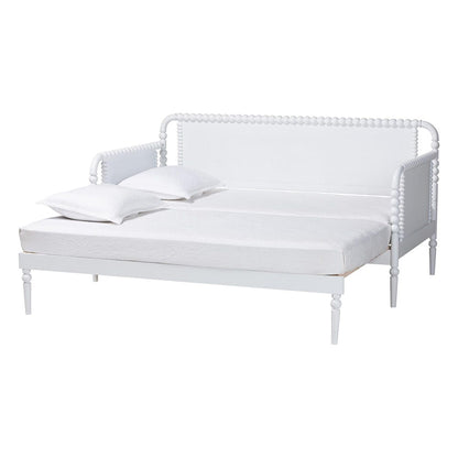Baxton Studio - Lucera Expandable Daybed in White - MG0110-5-White-Twin to King-Daybed view 2