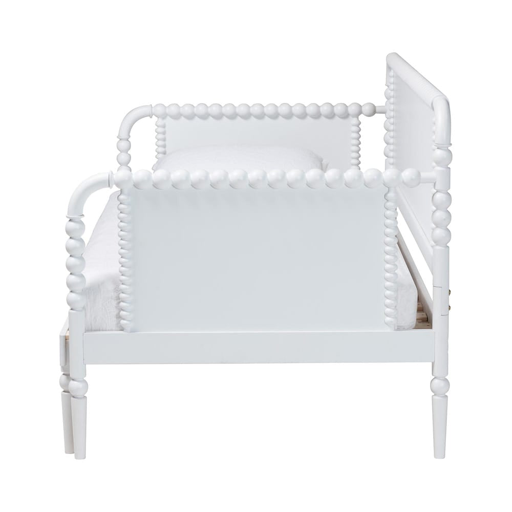Baxton Studio - Lucera Expandable Daybed in White - MG0110-5-White-Twin to King-Daybed view 3