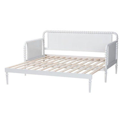 Baxton Studio - Lucera Expandable Daybed in White - MG0110-5-White-Twin to King-Daybed view 5