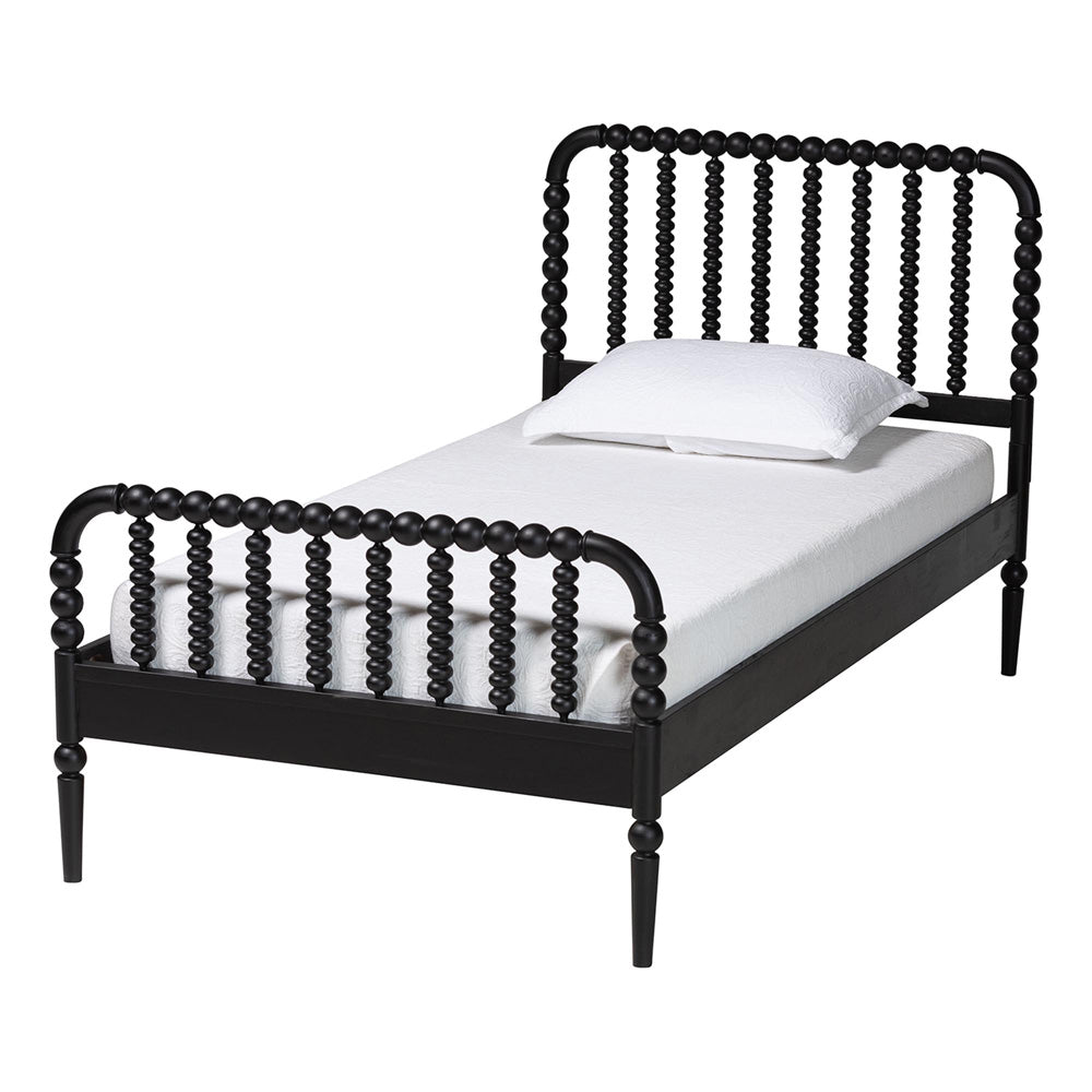 Baxton Studio - Lucera Full Bedroom Set in Black - MG0110-4-Black-Full 3PC Bedroom Set view 3