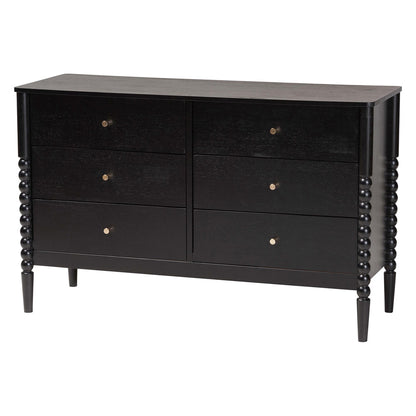 Baxton Studio - Lucera Full Bedroom Set in Black - MG0110-4-Black-Full 4PC Bedroom Set view 5
