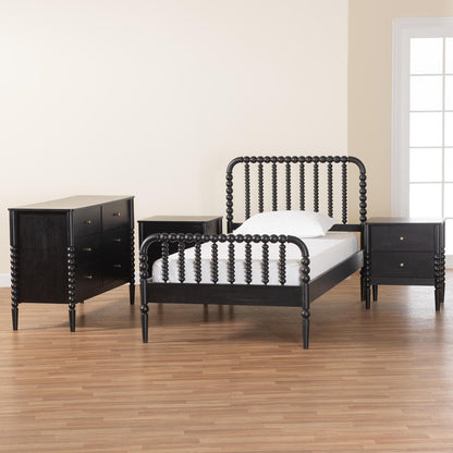 Baxton Studio - Lucera Full Bedroom Set in Black - MG0110-4-Black-Full 4PC Bedroom Set view 11