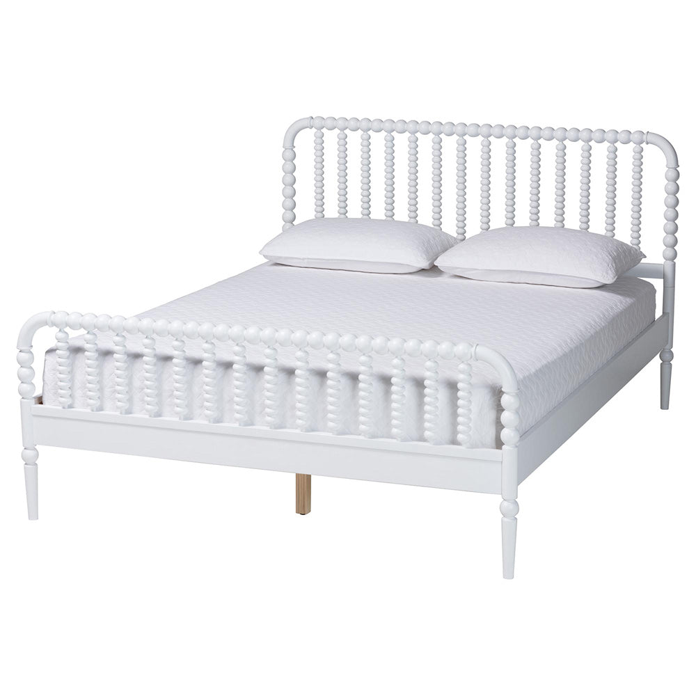 Baxton Studio - Lucera Full Bedroom Set in White - MG0110-4-White-Full 5PC Bedroom Set view 3