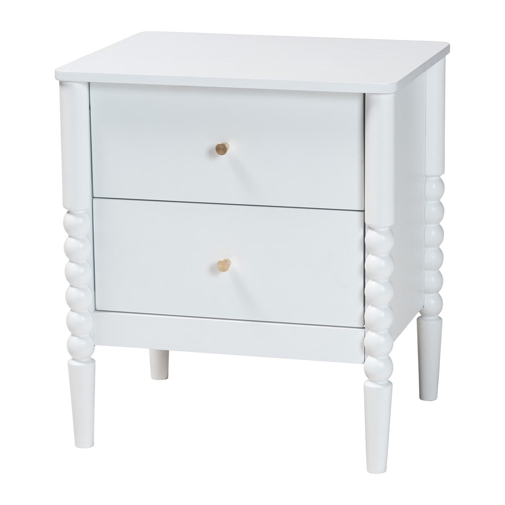 Baxton Studio - Lucera Full Bedroom Set in White - MG0110-4-White-Full 5PC Bedroom Set view 4