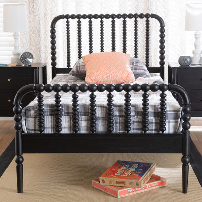 Baxton Studio - Lucera Full Size Bed in Black - MG0110-4-Black-Full view 7
