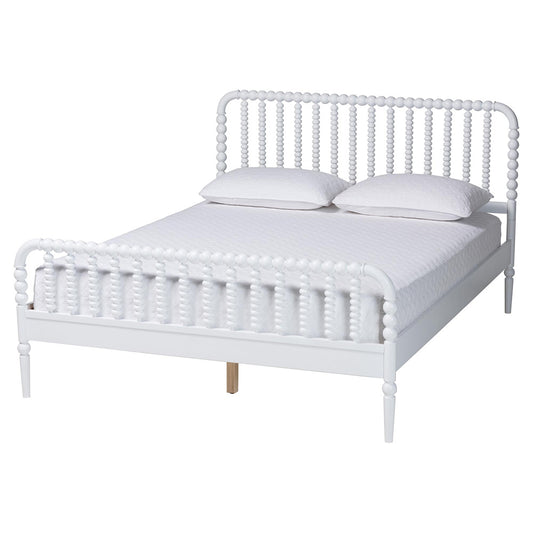 Baxton Studio - Lucera Full Size Bed in White - MG0110-4-White-Full view 1