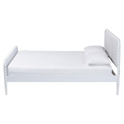 Baxton Studio - Lucera Full Size Bed in White - MG0110-4-White-Full view 2