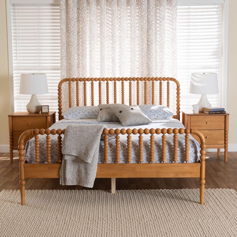 Baxton Studio - Lucera Queen Bedroom Set in Oak Brown - MG0110-4-NT Oak-Queen 3PC Bedroom Set view 10