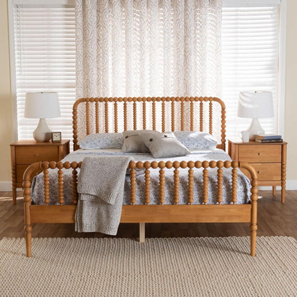 Baxton Studio - Lucera Queen Bedroom Set in Oak Brown - MG0110-4-NT Oak-Queen 3PC Bedroom Set view 10