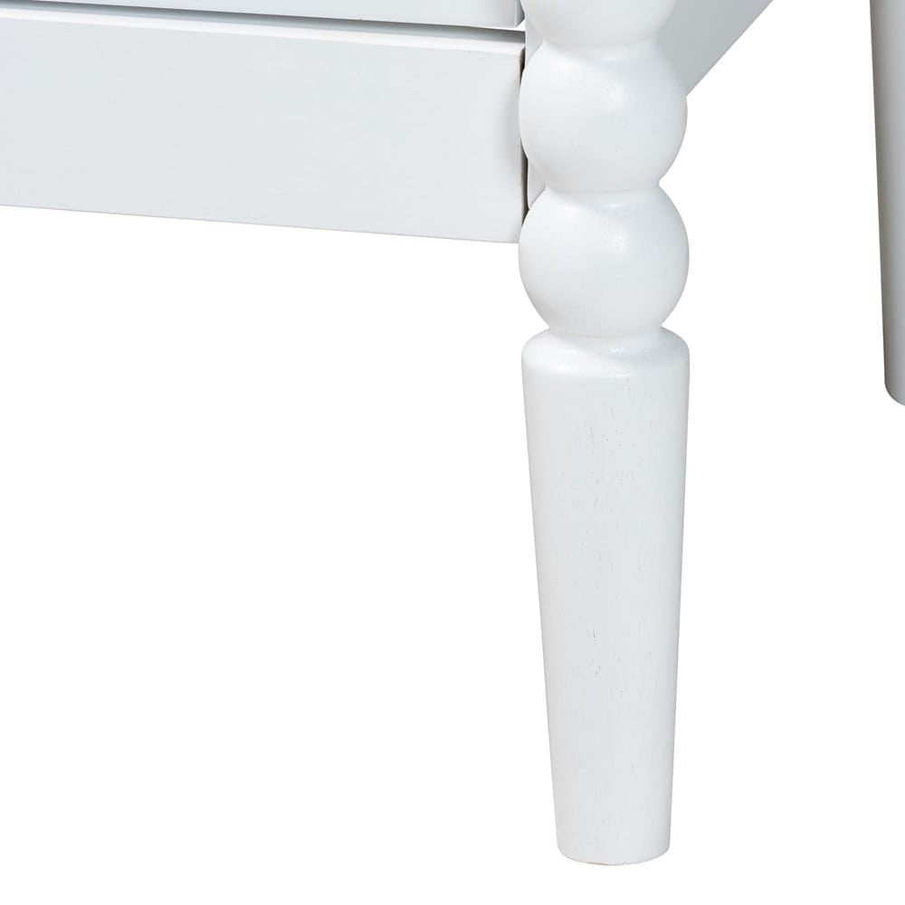 Baxton Studio - Lucera Queen Bedroom Set in White - MG0110-4-White-Queen 3PC Bedroom Set view 6