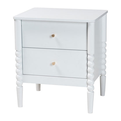 Baxton Studio - Lucera Queen Bedroom Set in White - MG0110-4-White-Queen 5PC Bedroom Set view 4