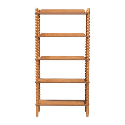 Baxton Studio - Lucera Shelving Unit in Oak Brown - MG9011-NT Oak-Display Shelf view 4