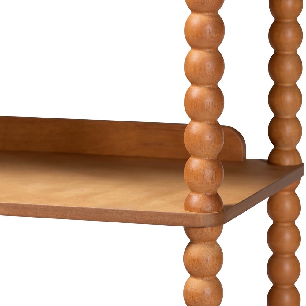 Baxton Studio - Lucera Shelving Unit in Oak Brown - MG9011-NT Oak-Display Shelf view 5