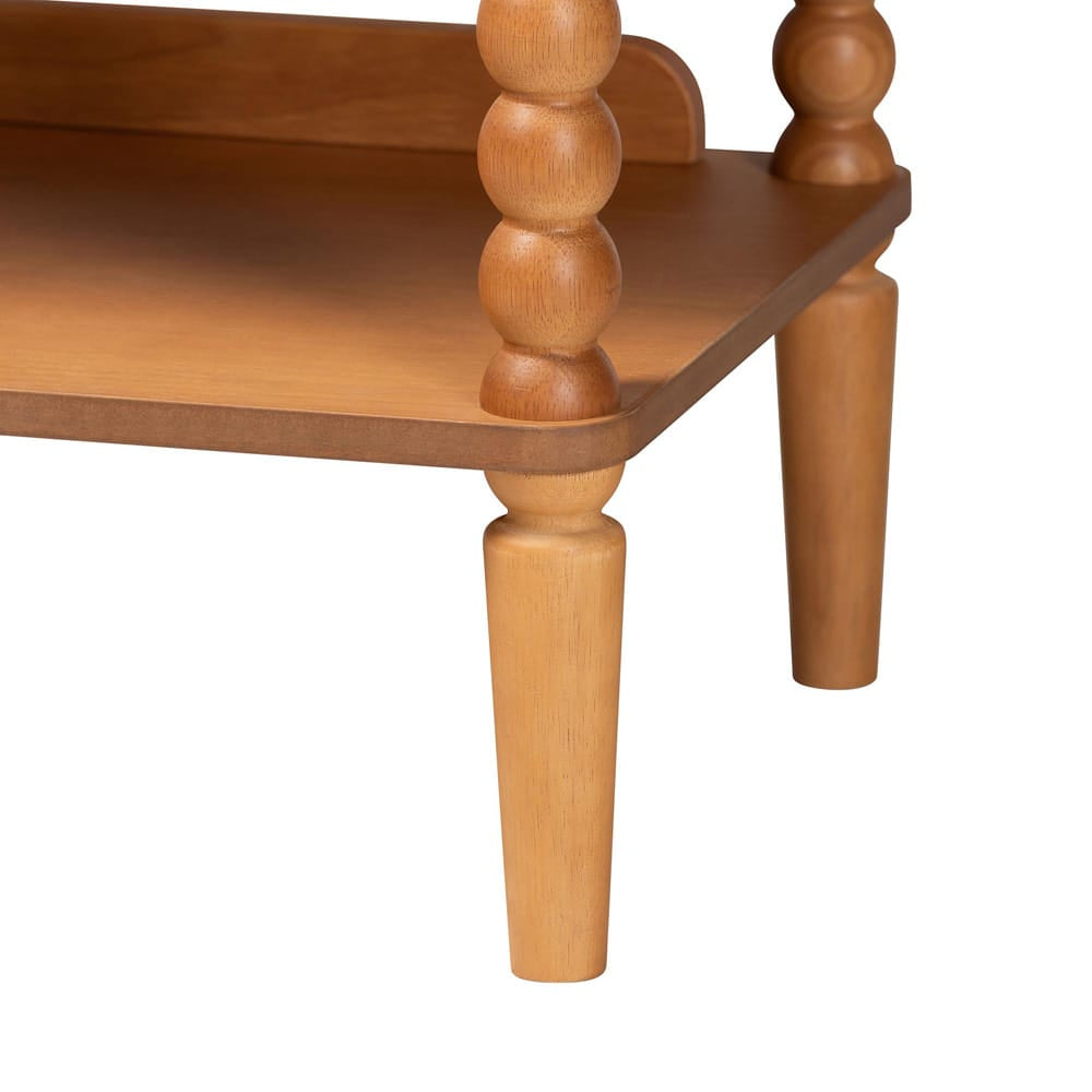 Baxton Studio - Lucera Shelving Unit in Oak Brown - MG9011-NT Oak-Display Shelf view 6