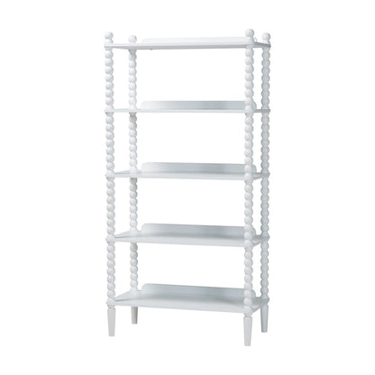 Baxton Studio - Lucera Shelving Unit in White - MG9011-White-Display Shelf view 1