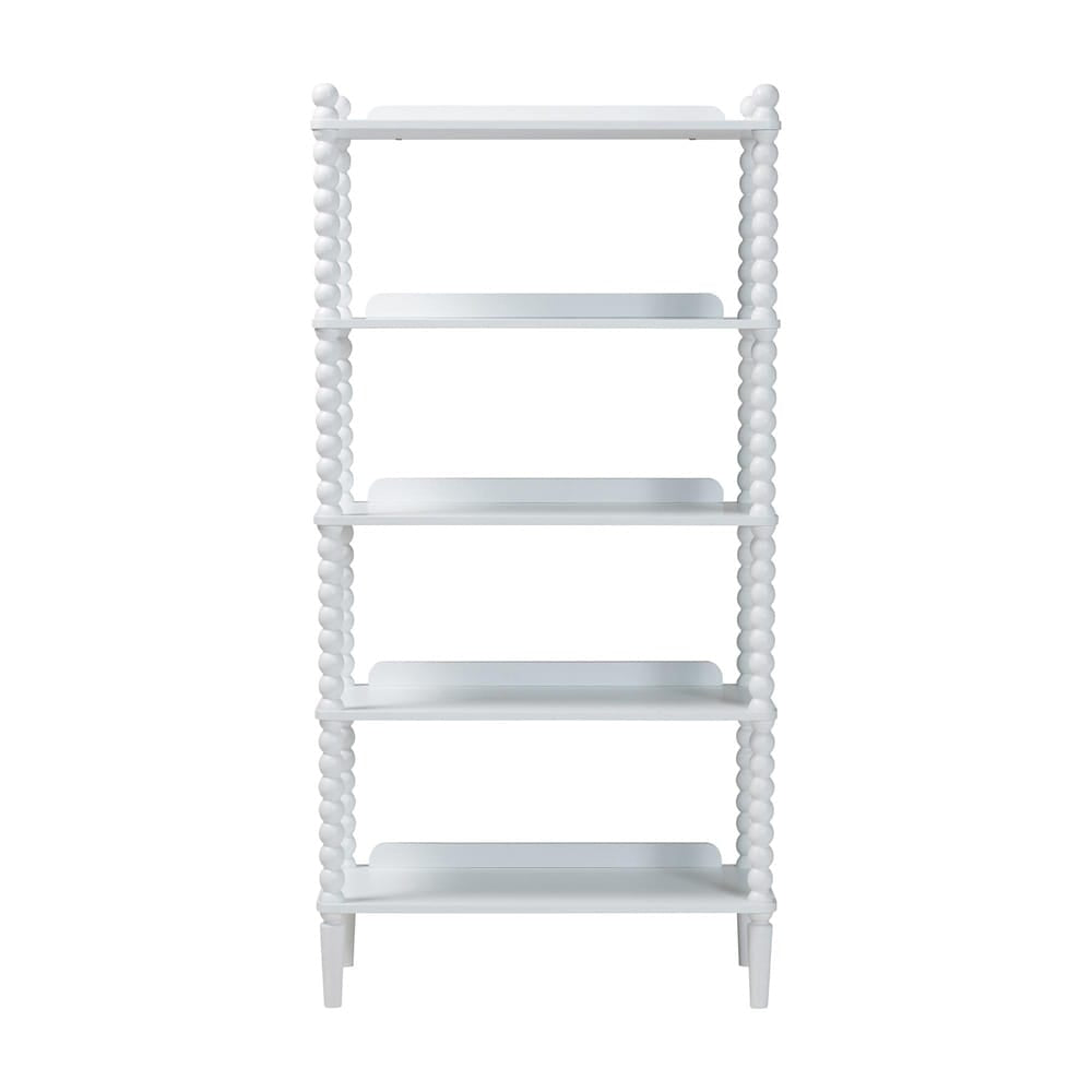 Baxton Studio - Lucera Shelving Unit in White - MG9011-White-Display Shelf view 2