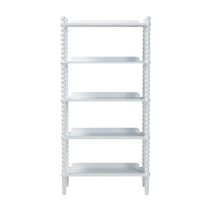 Baxton Studio - Lucera Shelving Unit in White - MG9011-White-Display Shelf view 2