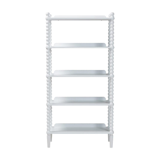 Baxton Studio - Lucera Shelving Unit in White - MG9011-White-Display Shelf view 2