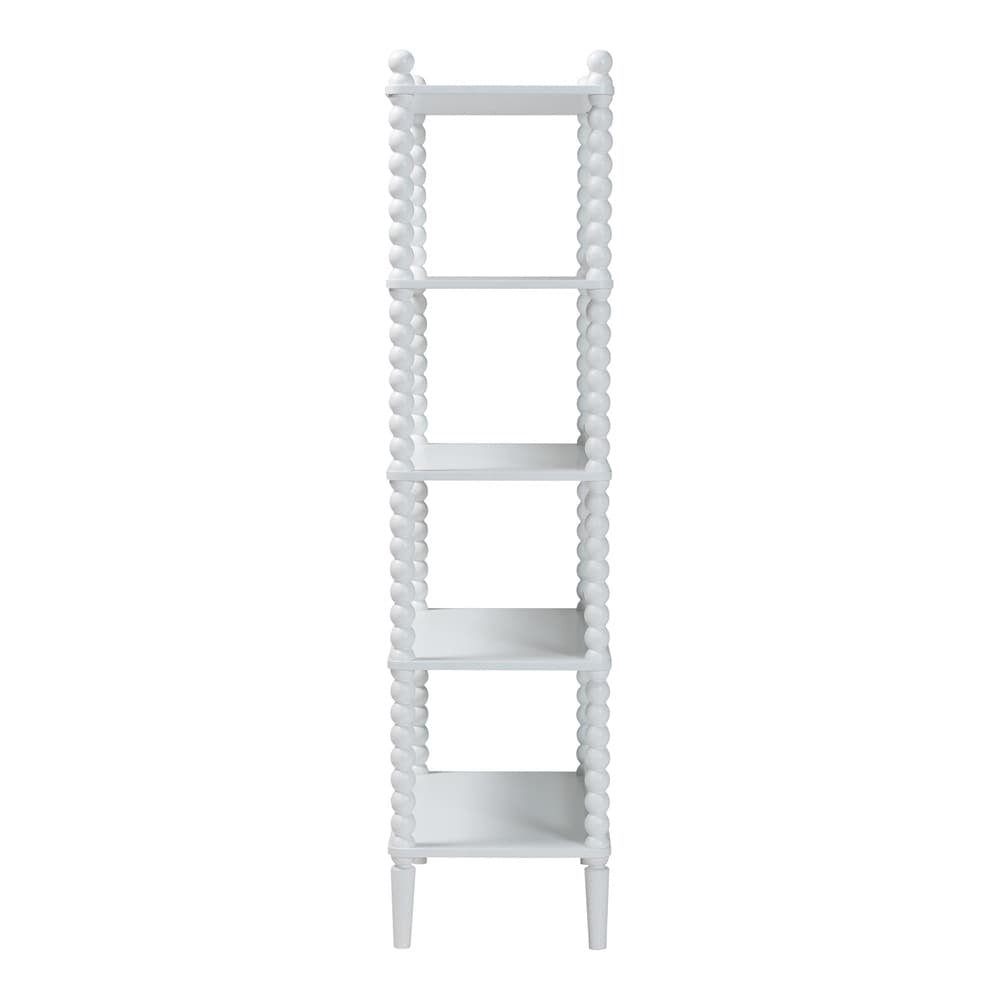 Baxton Studio - Lucera Shelving Unit in White - MG9011-White-Display Shelf view 3