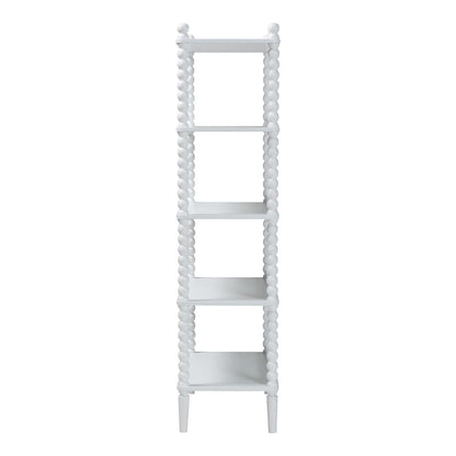 Baxton Studio - Lucera Shelving Unit in White - MG9011-White-Display Shelf view 3