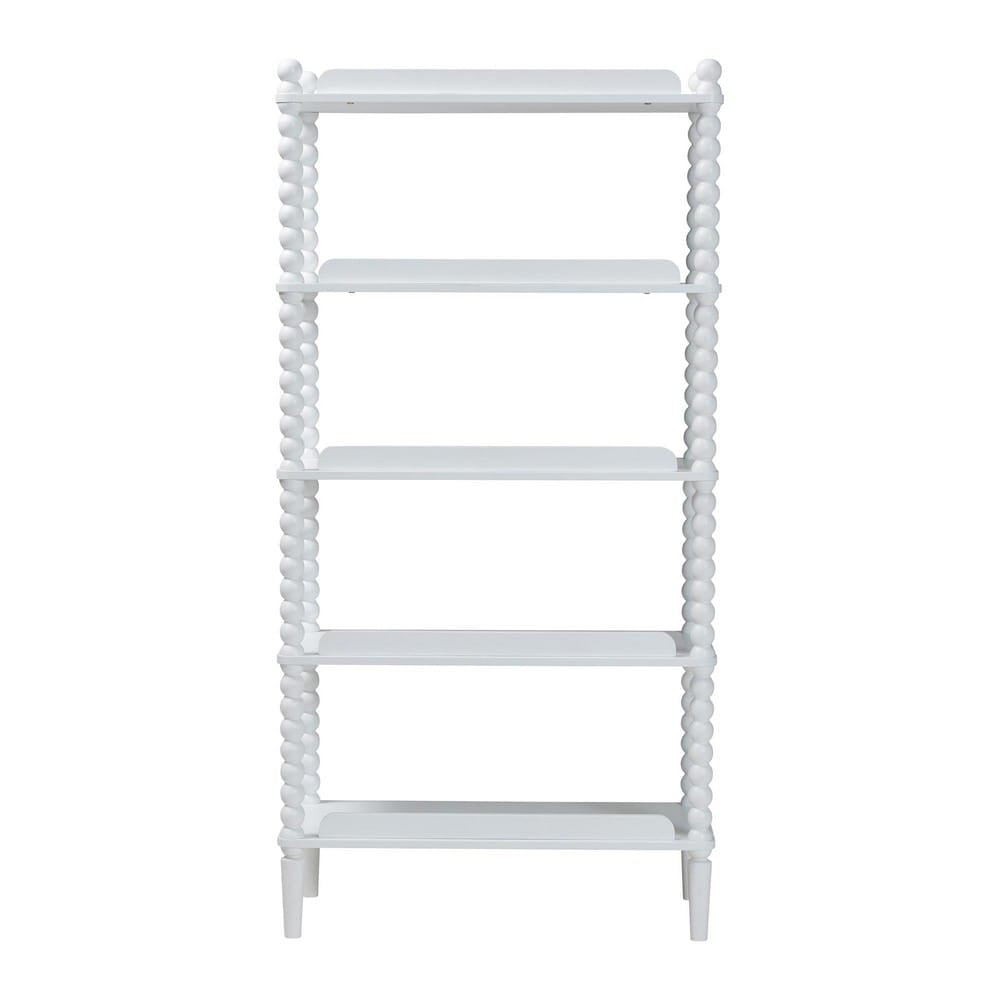 Baxton Studio - Lucera Shelving Unit in White - MG9011-White-Display Shelf view 4