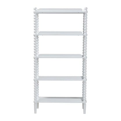 Baxton Studio - Lucera Shelving Unit in White - MG9011-White-Display Shelf view 4