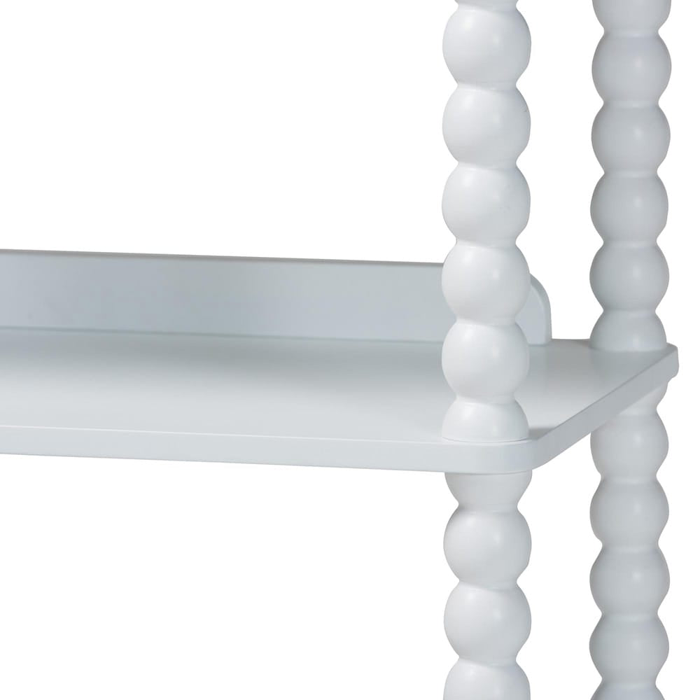 Baxton Studio - Lucera Shelving Unit in White - MG9011-White-Display Shelf view 5